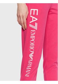 EA7 Emporio Armani Spodnie dresowe 8NTP85 TJCQZ 1417 Różowy Regular Fit. Kolor: różowy. Materiał: bawełna #3