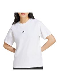 Adidas - Koszulka damska adidas Sportswear Essentials Small Logo JC5944 - biała. Kolor: biały. Materiał: bawełna. Długość rękawa: krótki rękaw. Długość: krótkie #1