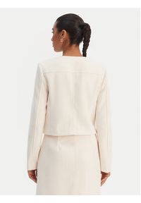 Morgan Marynarka 261-VIKTORY Beżowy Slim Fit. Kolor: beżowy. Materiał: syntetyk #3