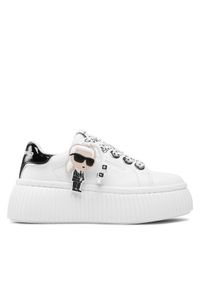 Karl Lagerfeld - KARL LAGERFELD Sneakersy KL42376N Biały. Kolor: biały. Materiał: skóra #1