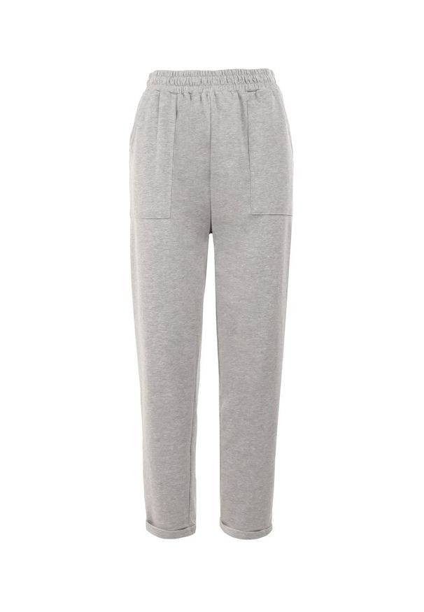 Born2be - Jasnoszare Spodnie Dresowe Lyvyre. Okazja: na co dzień. Kolor: szary. Materiał: dresówka. Długość: długie. Styl: casual