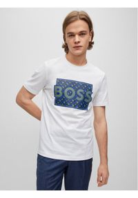 BOSS - Boss T-Shirt 50489334 Biały Regular Fit. Kolor: biały. Materiał: bawełna