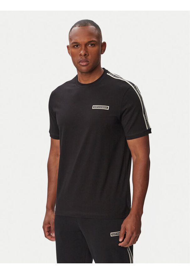 EA7 Emporio Armani T-Shirt 7M002189 AF10373 UC001 Czarny Regular Fit. Kolor: czarny. Materiał: bawełna
