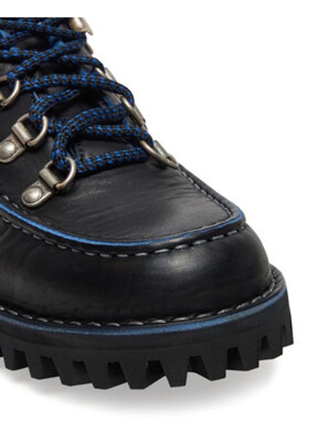 Fracap Półbuty M61 Czarny. Kolor: czarny. Materiał: skóra