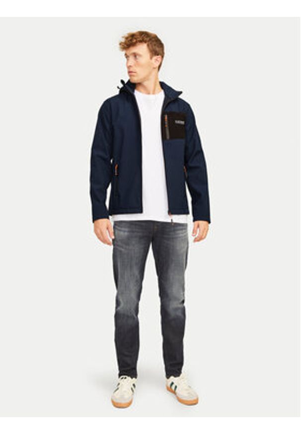 Jack & Jones - Jack&Jones Kurtka przejściowa Talor 12259615 Granatowy Regular Fit. Kolor: niebieski. Materiał: syntetyk