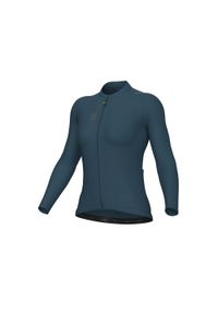 ALÉ CYCLING - Koszulka rowerowa damska Alé Cycling Solid Color Block 2.0 LS. Kolor: niebieski