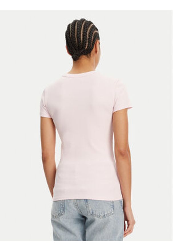 Hugo - HUGO T-Shirt Easy 50523924 Różowy Slim Fit. Kolor: różowy. Materiał: bawełna