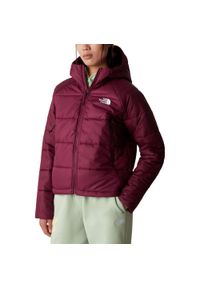 Kurtka przejściowa damska The North Face Hyalite Synthetic. Kolor: czerwony. Materiał: tkanina, skóra. Sport: turystyka piesza