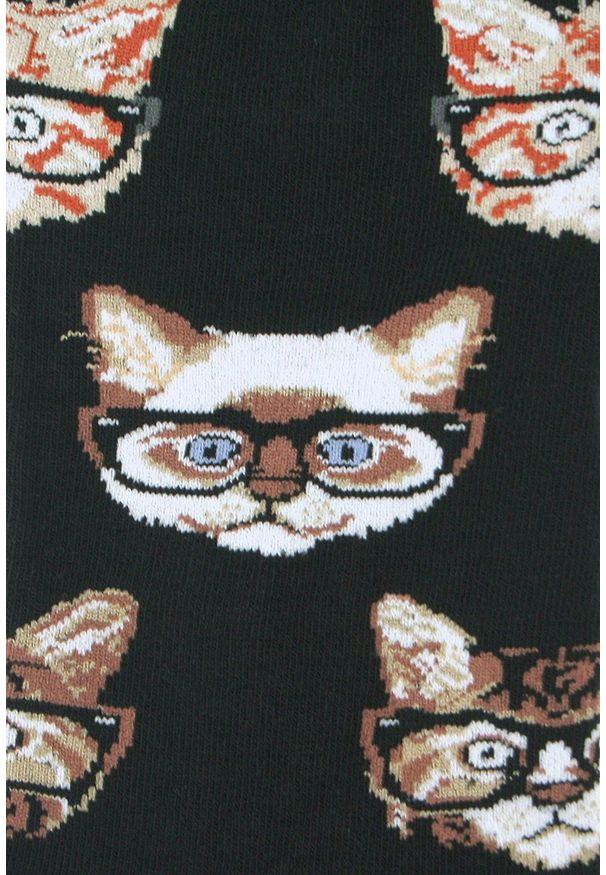 His Story - Tematyczne Skarpetki Bawełniane - Koty w Okularach. Materiał: poliamid, bawełna, elastan