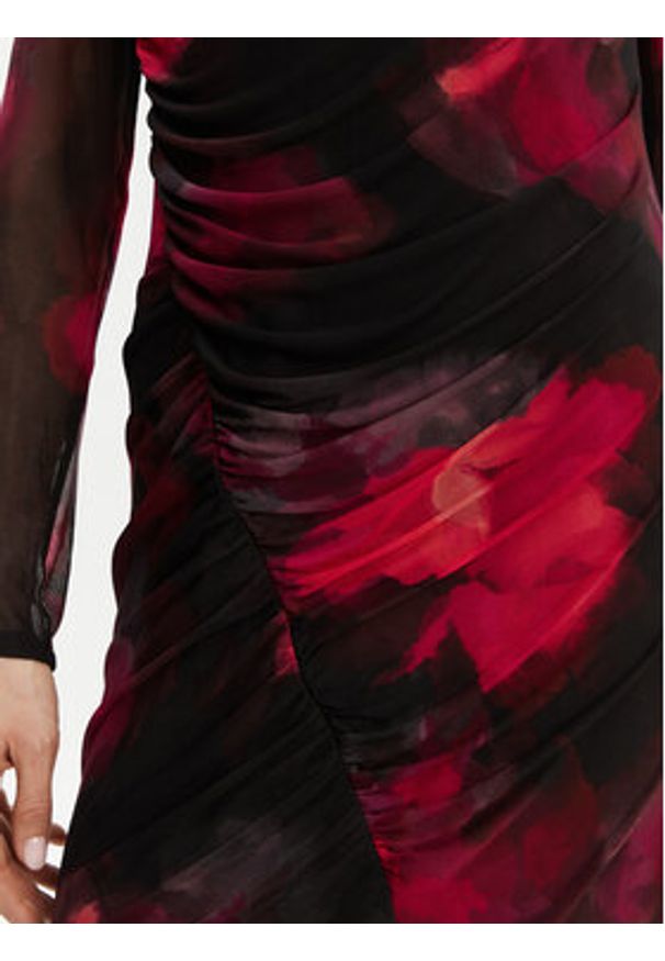 DKNY Sukienka koktajlowa DD4KU42A Czarny Slim Fit. Kolor: czarny. Materiał: syntetyk. Styl: wizytowy