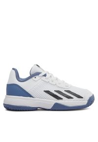 Adidas - adidas Buty Courtflash Tennis Shoes IG9536 Biały. Kolor: biały. Materiał: materiał #1