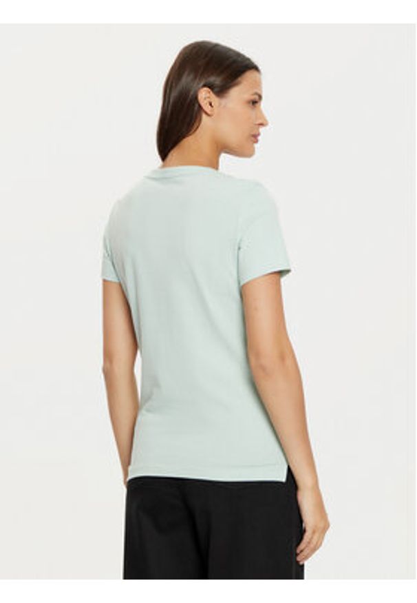 Guess T-Shirt W1YI1B I3Z14 Zielony Slim Fit. Kolor: zielony. Materiał: bawełna