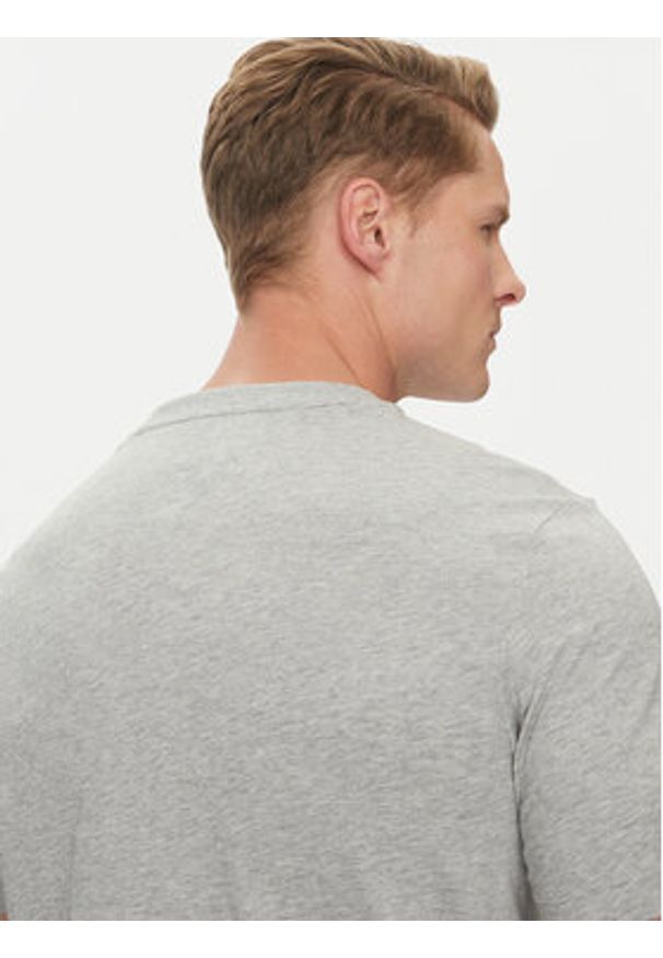 TOMMY HILFIGER - Tommy Hilfiger T-Shirt Center Stack MW0MW38621 Szary Regular Fit. Kolor: szary. Materiał: bawełna