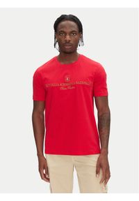 Aeronautica Militare T-Shirt 251TS2410J592 Czerwony Regular Fit. Kolor: czerwony. Materiał: bawełna