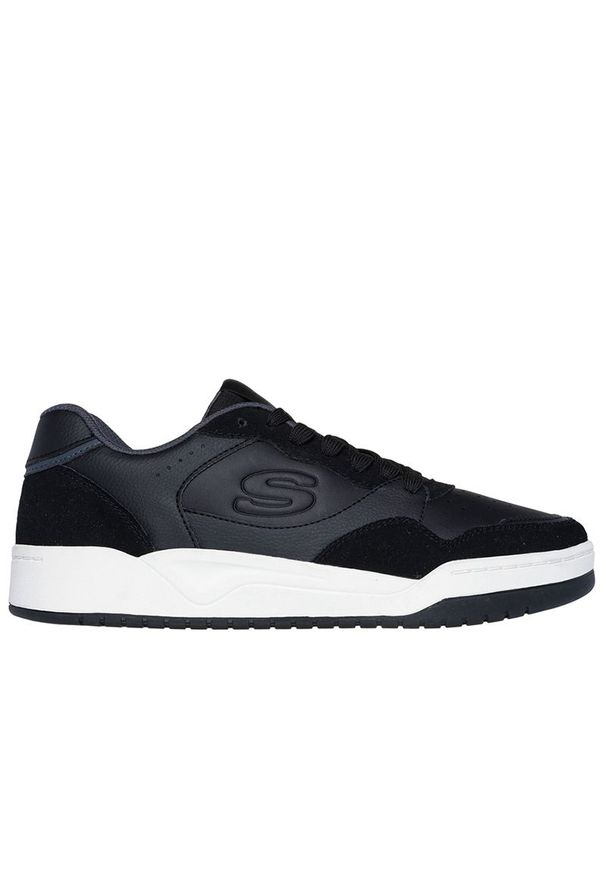 skechers - Buty damskie Skechers Koopa Valley Low 183241BLK - czarne. Kolor: czarny. Materiał: zamsz, skóra. Szerokość cholewki: normalna. Model: Skechers Sport