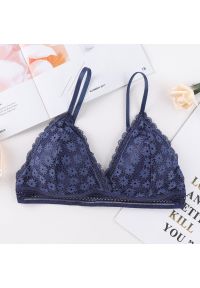 Intica - Braletka trójkątna minimalistyczna na co dzień i na eleganckie okazje Seiran. Kolor: niebieski. Materiał: materiał