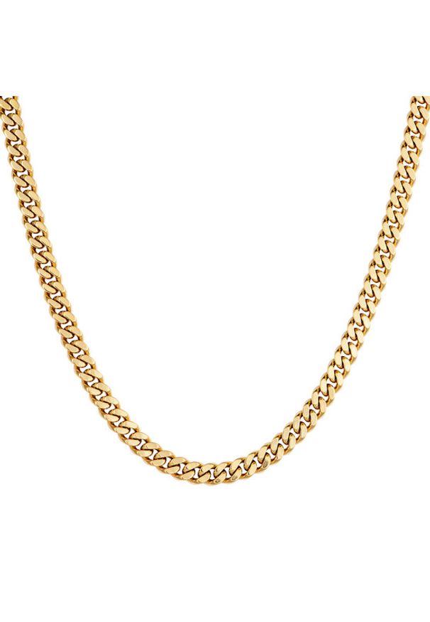 ICED STUFF Łańcuszek Curb Cuban Link Złoty. Materiał: metalowe. Kolor: złoty