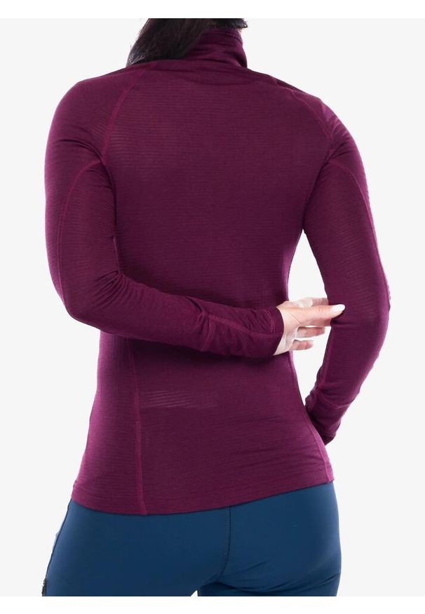 Bluza termoaktywna damska Black Diamond Coefficient LT Quarter Zip Pullover. Kolor: fioletowy