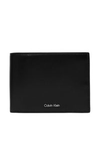 Calvin Klein Portfel Raised Ew Trifold LV04D1228G Czarny. Kolor: czarny. Materiał: skóra #1