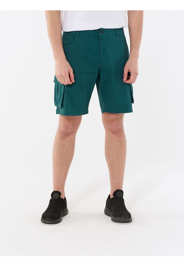 outhorn - Spodenki cargo męskie. Okazja: na co dzień. Materiał: bawełna, elastan, dzianina. Sezon: lato. Styl: sportowy, casual