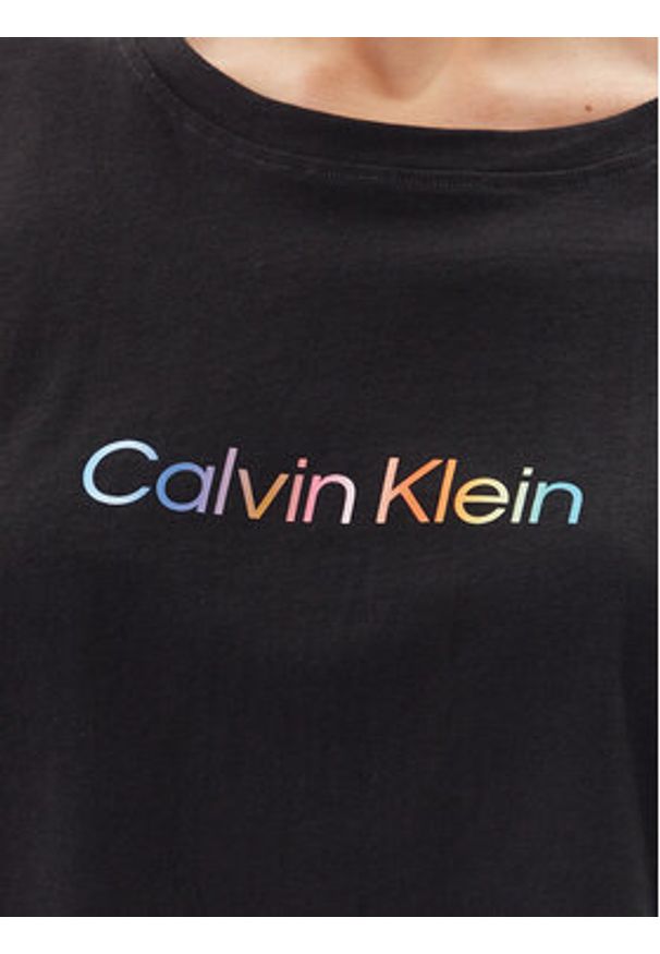 Calvin Klein Underwear T-Shirt LV00QS7470 Czarny Boxy Fit. Kolor: czarny. Materiał: bawełna