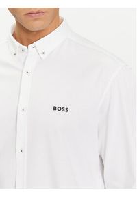 BOSS - Boss Koszula 50512006 Biały Regular Fit. Kolor: biały. Materiał: bawełna #4
