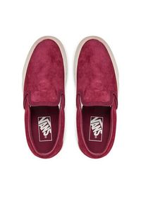 Vans Tenisówki Classic Slip-On VN000D6YZCF1 Bordowy. Zapięcie: bez zapięcia. Kolor: czerwony. Materiał: materiał #3