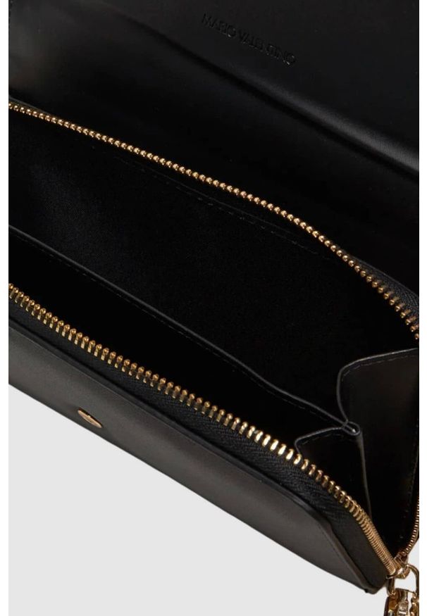 Valentino by Mario Valentino - VALENTINO Czarny portfel na łańcuszku Kalua Pochette. Kolor: czarny