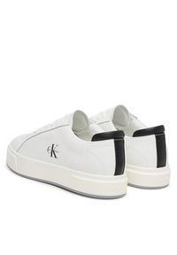 Calvin Klein Sneakersy Basket Cupsole Laceup Lth Ml YM0YM01460 Biały. Kolor: biały. Materiał: skóra #5