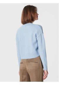 Cotton On Sweter 2055400 Błękitny Regular Fit. Kolor: niebieski. Materiał: syntetyk