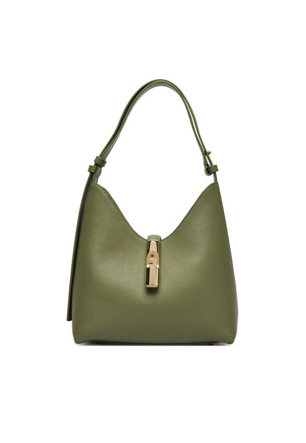 Furla Torebka Goccia S WB01979 BX3353 KH 4555S Zielony. Kolor: zielony. Materiał: skórzane