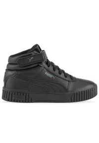 Buty Puma Carina 2.0 Mid 38585101 - czarne. Okazja: na co dzień. Zapięcie: rzepy. Kolor: czarny. Materiał: syntetyk, skóra, guma. Szerokość cholewki: normalna