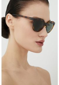 Vogue - VOGUE okulary przeciwsłoneczne damskie kolor brązowy. Kolor: brązowy #1