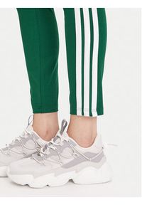 Adidas - adidas Legginsy Essentials 3-Stripes KB7663 Zielony Slim Fit. Kolor: zielony. Materiał: bawełna #3