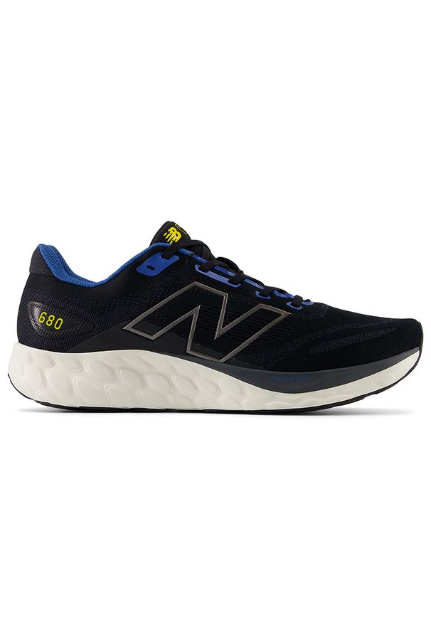 Buty męskie New Balance Fresh Foam 680 v8 M680LH8 – czarne. Kolor: czarny. Materiał: guma, materiał, syntetyk. Szerokość cholewki: normalna. Sport: fitness