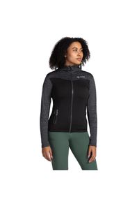 Damska elastyczna warstwa środkowa Kilpi SEVELEN-W. Kolor: czarny. Materiał: polar. Sport: turystyka piesza #1