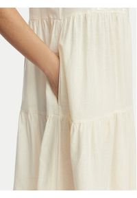 LOLA CASADEMUNT Sukienka letnia LS2616006 Kremowy Relaxed Fit. Kolor: kremowy. Materiał: bawełna. Sezon: lato #5