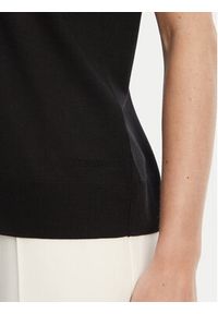 Calvin Klein T-Shirt LV044B206G Czarny Regular Fit. Kolor: czarny. Materiał: bawełna #5