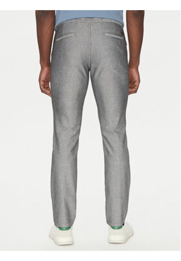 BOSS Spodnie materiałowe 50536834 Szary Slim Fit. Kolor: szary. Materiał: bawełna