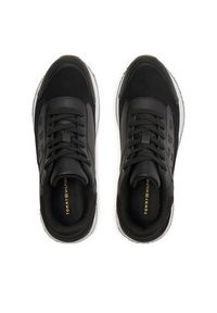 TOMMY HILFIGER - Tommy Hilfiger Sneakersy Elevated Embossed Sneaker FW0FW07452 Czarny. Kolor: czarny. Materiał: skóra