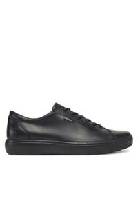 ecco - ECCO Sneakersy Soft 7 43036421001 Czarny. Kolor: czarny. Materiał: skóra