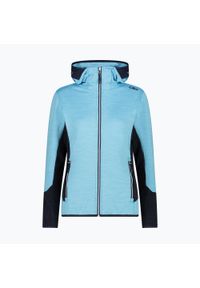 Bluza damska CMP. Kolor: niebieski. Styl: sportowy. Sport: turystyka piesza