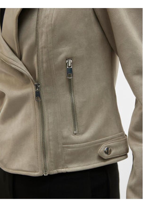 Vero Moda Kurtka z imitacji skóry Jose 10300938 Szary Regular Fit. Kolor: szary. Materiał: skóra