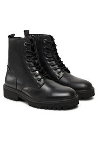 Pepe Jeans Trapery Durham Combat PMS50254 Czarny. Kolor: czarny. Materiał: skóra #4