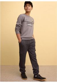 bonprix - Bluza z miękkiej mieszanki bawełny. Kolor: szary. Materiał: bawełna #3