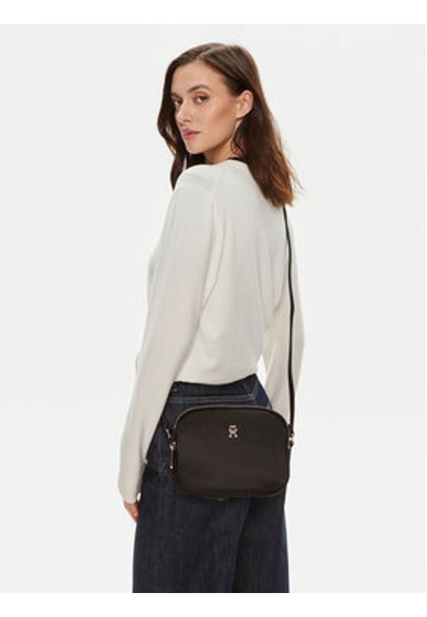 TOMMY HILFIGER - Tommy Hilfiger Torebka Poppy Th Crossover AW0AW15638 Czarny. Kolor: czarny