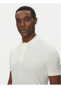Napapijri Polo E-Amundsen NP0A4IN9 Écru Regular Fit. Typ kołnierza: polo. Materiał: bawełna