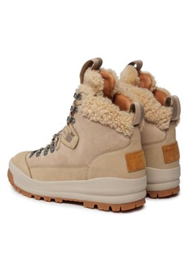 Polo Ralph Lauren Sneakersy 812913550001 Beżowy. Kolor: beżowy. Materiał: materiał