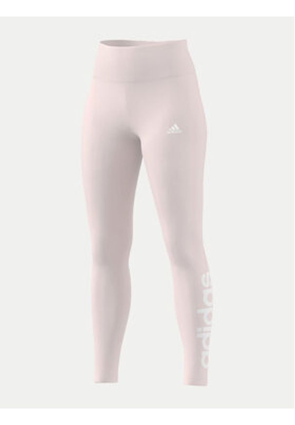 Adidas - adidas Legginsy SPORT INSPIRED LOUNGEWEAR ESSENTIALS HIGH-WAISTED LOGO LEGGINGS ID0024 Różowy. Kolor: różowy. Materiał: bawełna. Styl: sportowy
