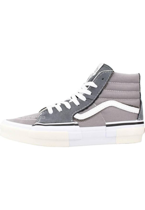 Tenisówki Vans Model Sk8-hi Reconstruct Kolor Szary. Kolor: szary. Materiał: tkanina, skóra